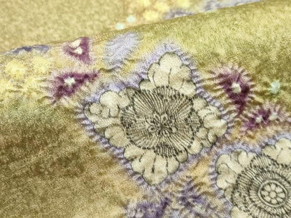 平和屋本店●極上　初代　久保田一竹　太鼓柄袋帯　辻が花　絞り　金通し地　逸品　CZAA4399s5