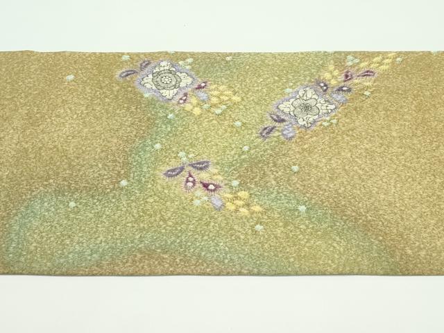 平和屋本店●極上　初代　久保田一竹　太鼓柄袋帯　辻が花　絞り　金通し地　逸品　CZAA4399s5