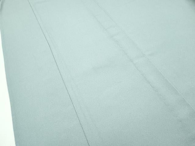 平和屋着物▽極上 洗える最高級着物 ＜英＞はなぶさ謹製 色無地 千草色 単衣 逸品 CZAA4401s6