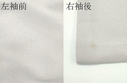 平和屋着物▽極上　洗える最高級着物　＜英＞はなぶさ謹製　色無地　亜麻色　単衣　たとう紙付き　逸品　CZAA4405s6