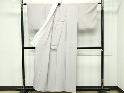 平和屋着物▽極上　洗える最高級着物　＜英＞はなぶさ謹製　色無地　亜麻色　単衣　たとう紙付き　逸品　CZAA4405s6