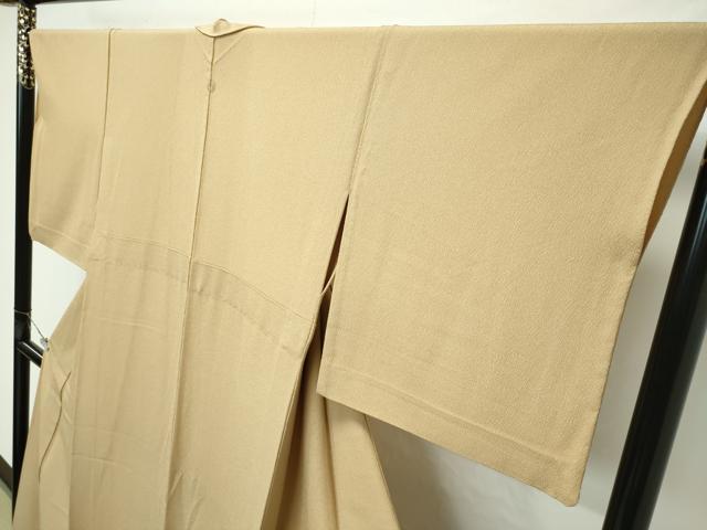 平和屋着物▽極上 洗える最高級着物 ＜英＞はなぶさ謹製 色無地 榛色 単衣 たとう紙付き 逸品 CZAA4406s6