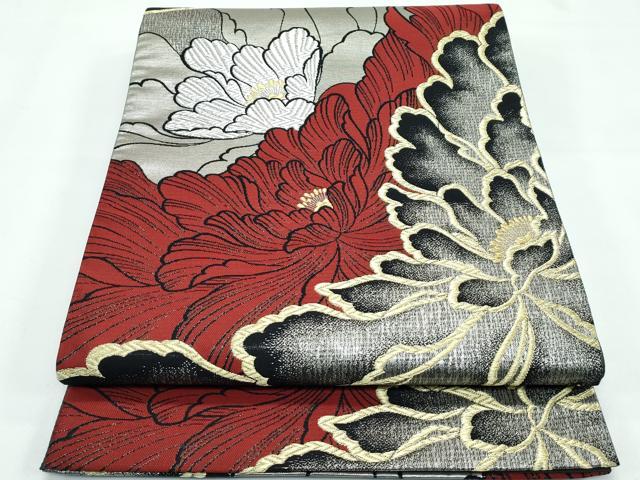 平和屋本店●極上 西陣 京洛苑たはら謹製 六通柄袋帯 乱菊 金銀糸 逸品 CZAA4924s6
