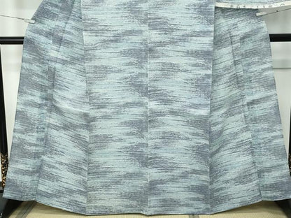 平和屋着物＊極上 夏物 本麻ちぢみ上布 霞文 反端付き 逸品 未使用 CZAA4427s6