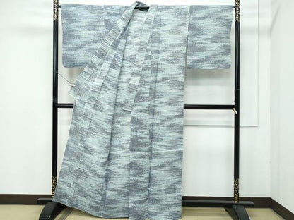 平和屋着物＊極上 夏物 本麻ちぢみ上布 霞文 反端付き 逸品 未使用 CZAA4427s6