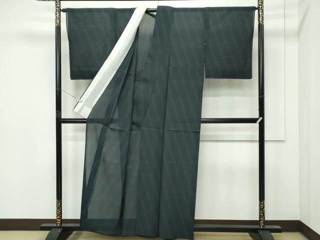 平和屋本店＊極上 夏物 東郷織物謹製 本場大島紬 夏大島 160亀甲 手織絣 証紙付き 逸品 未使用 CZAA4432s6