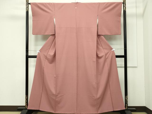 平和屋着物●極上　洗える最高級着物　＜英＞はなぶさ謹製　色無地　砺茶色　逸品　CZAA4435s6 平和屋着物○極上 洗える最高級着物 ＜英＞はなぶさ謹製 色無地 砺茶色