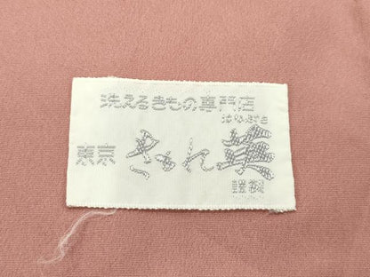 平和屋着物●極上　洗える最高級着物　＜英＞はなぶさ謹製　色無地　砺茶色　逸品　CZAA4435s6