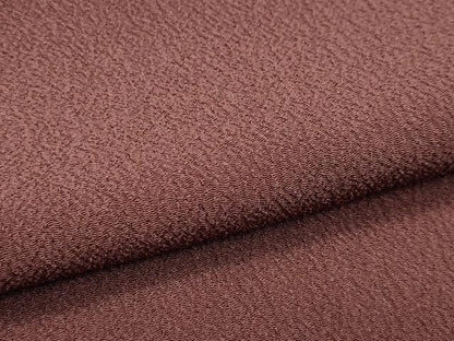 平和屋着物▽極上 洗える最高級着物 ＜英＞はなぶさ謹製 色無地 赤褐色 単衣 逸品 CZAA4436s6