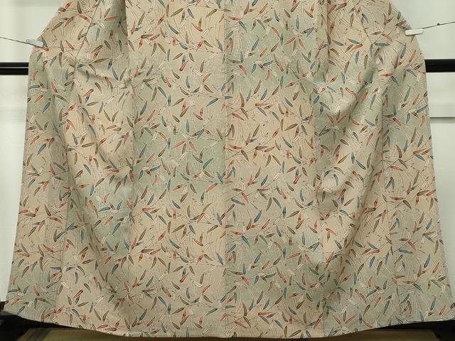 平和屋着物▽極上 洗える最高級着物 ＜英＞はなぶさ謹製 小紋 単衣 草木文 暈し染め 逸品 CZAA4438s6