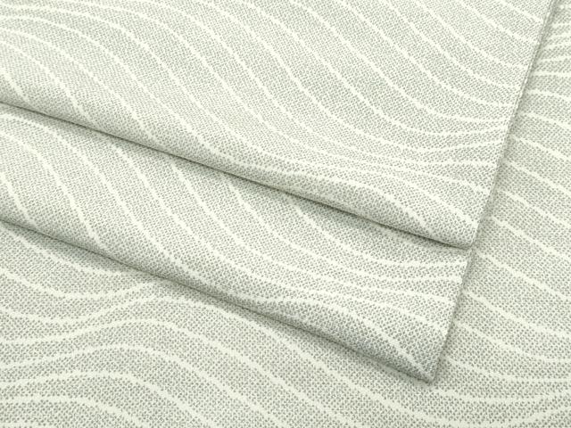 平和屋着物▽極上　洗える最高級着物　＜英＞はなぶさ謹製　小紋　単衣　立波文　逸品　CZAA4439s6