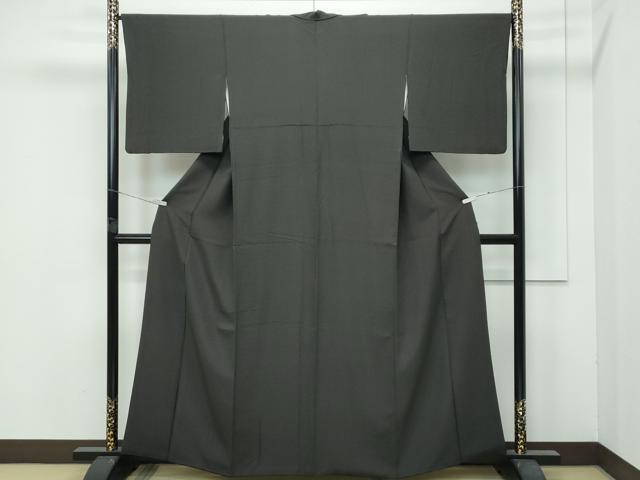 平和屋着物●極上　江戸小紋　角通し　黒地　逸品　CZAA4442s6