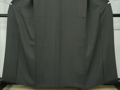 平和屋着物●極上　江戸小紋　角通し　黒地　逸品　CZAA4442s6