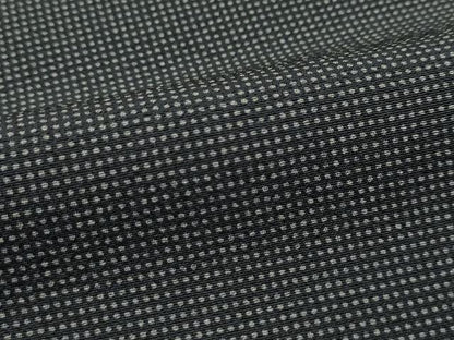平和屋着物●極上　江戸小紋　角通し　黒地　逸品　CZAA4442s6