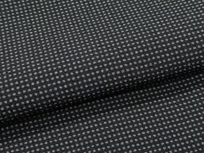 平和屋着物●極上　江戸小紋　角通し　黒地　逸品　CZAA4442s6