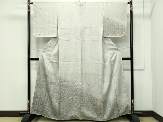 平和屋着物●極上　名門　藤娘きぬたや・総絞り　杢目絞り　花唐草文　たたき染め　逸品　未使用　CZAA4448s6