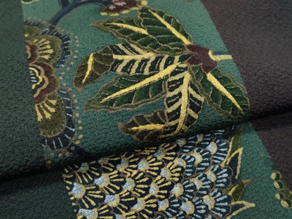平和屋着物●極上　前田仁仙　仁仙更紗　訪問着　間道　暈し染め　金銀彩　逸品　CZAA4451s6