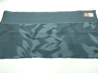 平和屋着物▽極上　西陣　宮階織物謹製　お召　単衣　舞葉文　反端付き　逸品　CZAA4457s6