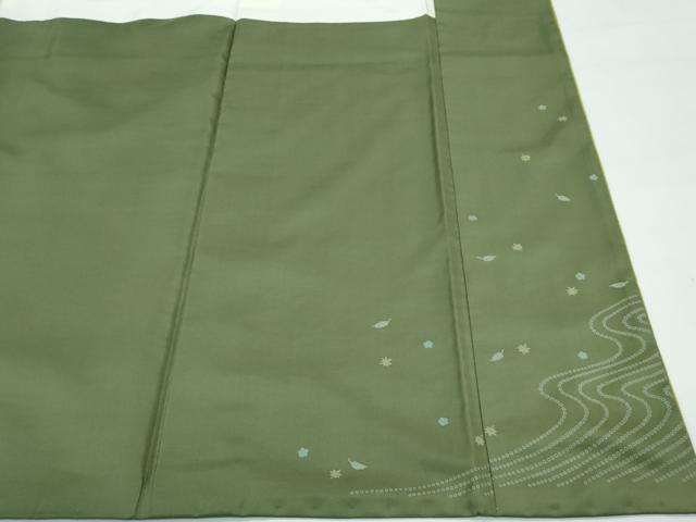 平和屋着物●極上　紬　杢目絞り　縞　逸品　CZAA4464s6