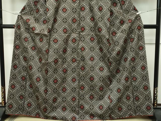 平和屋着物○希少 本場大島紬 龍郷絣 証紙付き 逸品 未使用 CZAA4468s6