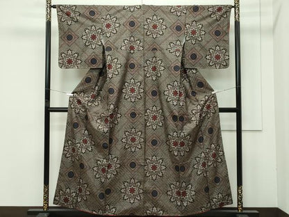 平和屋着物●希少　本場大島紬　龍郷絣　逸品　未使用　CZAA4469s6