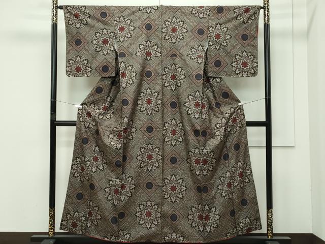 平和屋着物●希少　本場大島紬　龍郷絣　逸品　未使用　CZAA4469s6