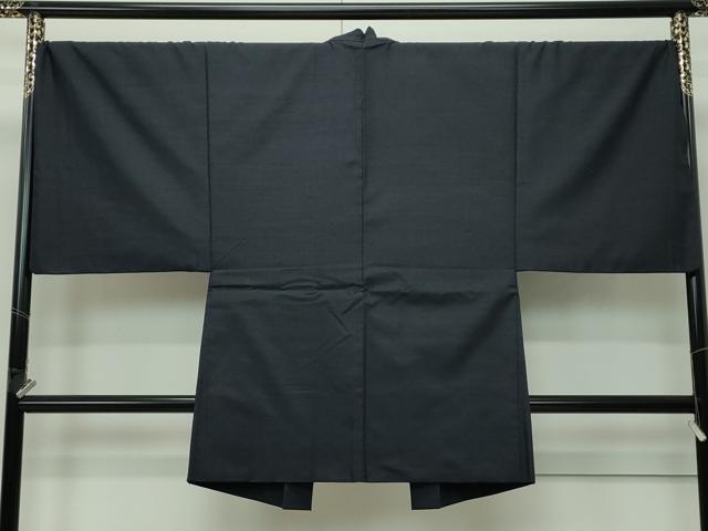 平和屋着物●極上 男性 紬 アンサンブル・長襦袢セット 色無地 蝋色 逸品 CZAA4471s6