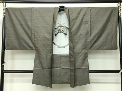 平和屋着物●極上 男性 本場大島紬 アンサンブル 100亀甲 総詰め 逸品 CZAA4475s6