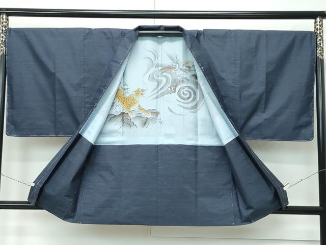 平和屋着物●極上 男性 本場大島紬 アンサンブル 100亀甲 総詰め 逸品 未使用 CZAA4477s6