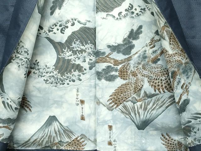 平和屋着物○極上 男性 本場大島紬 アンサンブル 80亀甲 総詰め 逸品