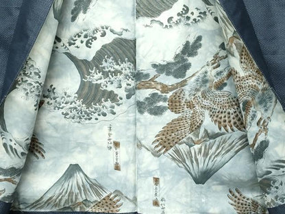 平和屋着物●極上　男性　本場大島紬　アンサンブル　80亀甲　総詰め　逸品　未使用　CZAA4480s6