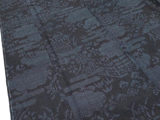 平和屋着物○極上 本場結城紬 重要無形文化財 奥順 愛染蔵 80