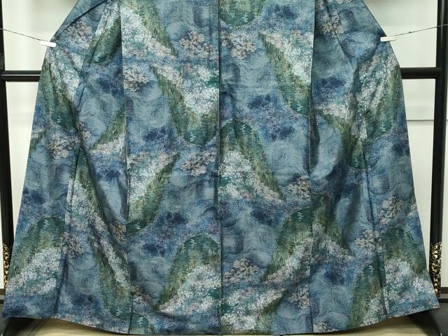 平和屋着物●極上　都喜ヱ門　本場大島紬　7マルキ　総絣　遠山草木文　藤絹織物謹製　逸品　CZAA4486s6