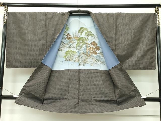 平和屋着物●極上　男性　紬　アンサンブル　キングサイズ　100亀甲　逸品　未使用　CZAA4490s6
