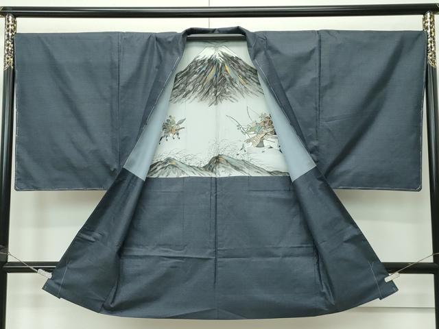 平和屋着物○極上 男性 本場大島紬 アンサンブル 100亀甲 総詰め 反端付き