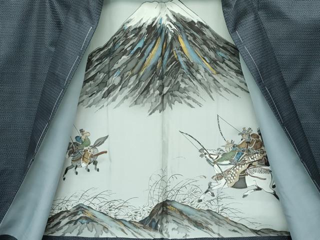 平和屋着物○極上 男性 本場大島紬 アンサンブル 100亀甲 総詰め 反端付き
