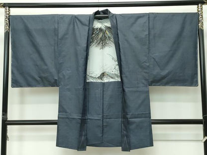 平和屋着物●極上　男性　本場大島紬　アンサンブル　100亀甲　総詰め　反端付き　逸品　未使用　CZAA4493s6