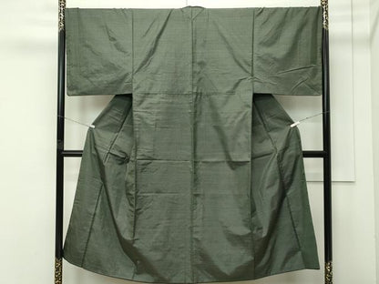 平和屋着物●極上　男性　本場大島紬　アンサンブル　幾何学文様　逸品　CZAA4494s6