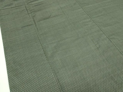 平和屋着物●極上　男性　本場大島紬　アンサンブル　幾何学文様　逸品　CZAA4494s6