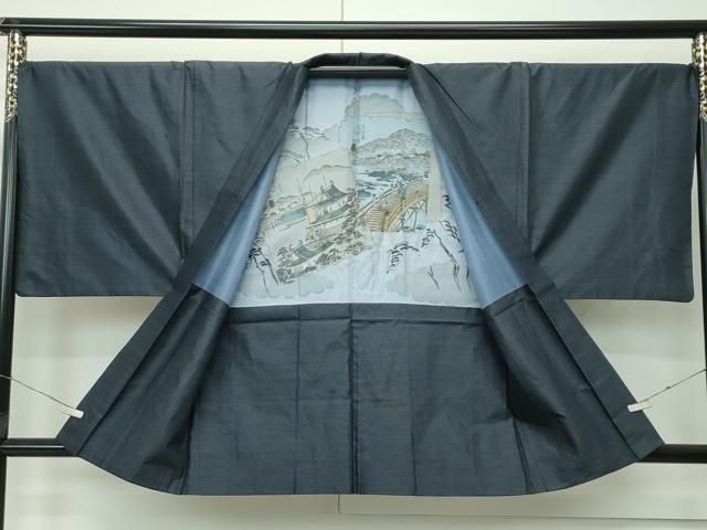平和屋着物●極上　男性　本場大島紬　アンサンブル　80亀甲　総詰め　逸品　CZAA4507s6