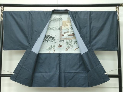 平和屋着物●極上　男性　本場大島紬　アンサンブル　100亀甲　総詰め　逸品　CZAA4509s6