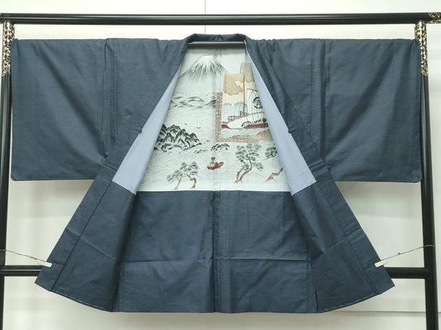 平和屋着物●極上　男性　本場大島紬　アンサンブル　100亀甲　総詰め　逸品　CZAA4509s6