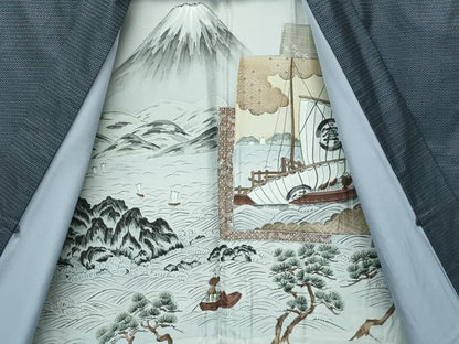 平和屋着物●極上　男性　本場大島紬　アンサンブル　100亀甲　総詰め　逸品　CZAA4509s6