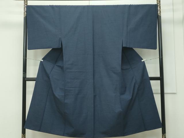 平和屋着物●極上　男性　紬　アンサンブル　色無地　藍鉄色　逸品　CZAA4510s6 平和屋着物○極上 男性 紬 アンサンブル 色無地 藍鉄色 逸品 CZAA4510s6