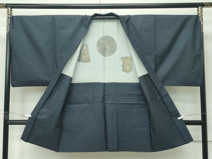 平和屋着物●極上　男性　本場大島紬　アンサンブル　100亀甲　総詰め　逸品　CZAA4511s6