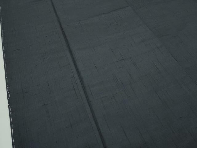 平和屋本店○極上 男性 紬 アンサンブル キングサイズ 色無地 蝋色 逸品 未