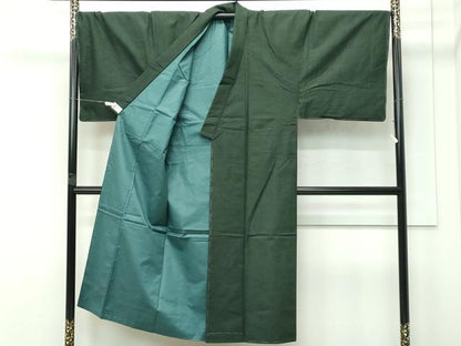 平和屋着物●極上　男性　紬　アンサンブル　キングサイズ　色無地　仙斎茶色　やまと誂製　逸品　未使用　CZAA4519s6