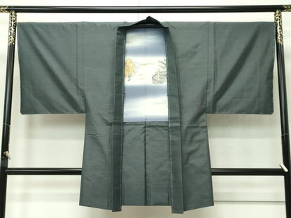 平和屋着物●極上　男性　本場大島紬　アンサンブル　絣文様　株式会社大山謹製　証紙付き　逸品　未使用　CZAA4520s6