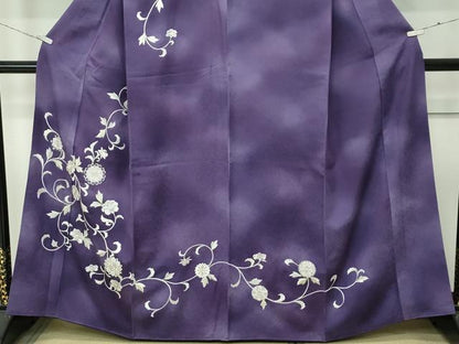 平和屋本店●極上　訪問着　総刺繍　更紗唐草文　暈し染め　銀糸　逸品　CZAA4523s6