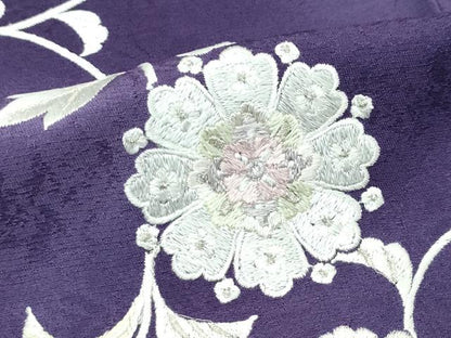 平和屋本店●極上　訪問着　総刺繍　更紗唐草文　暈し染め　銀糸　逸品　CZAA4523s6